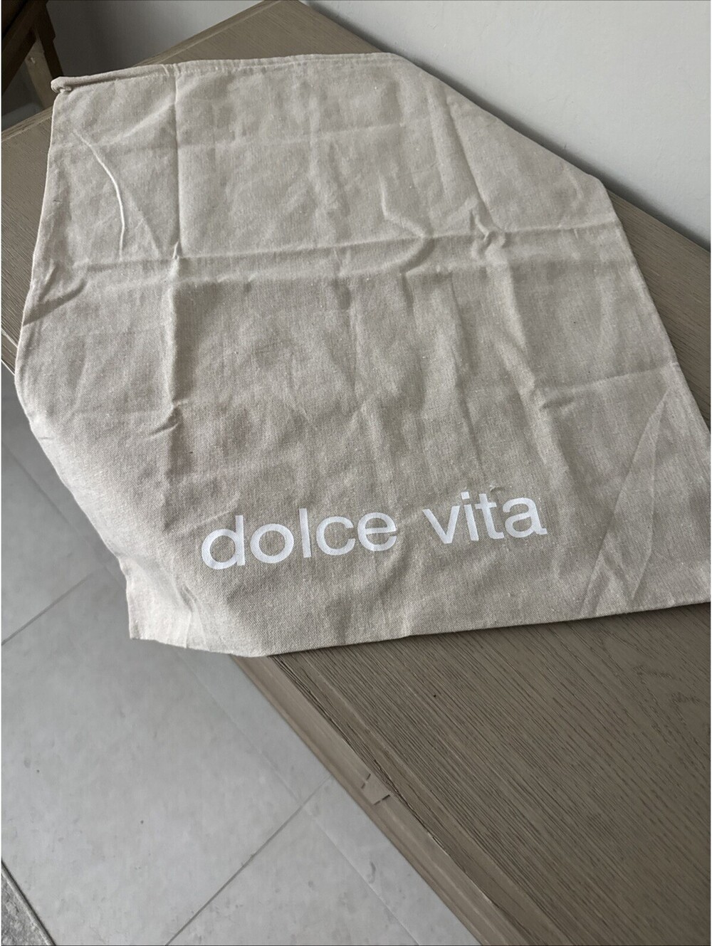 Dolce Vita Dust Bag Linen Drawstring Protective Storage Bag 21” X 25” XL